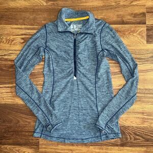 New Balance 1/4 Zip NB Dry Athletic Shirt Thumb Hole Womens Size Small